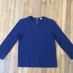 J. Crew polka dot sweater S